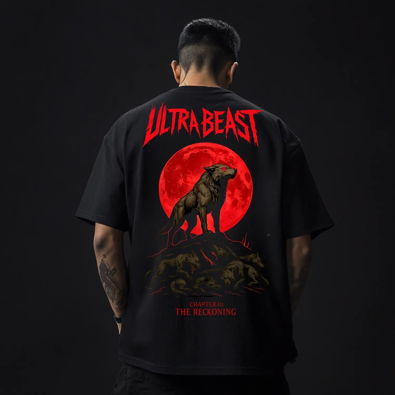 Blood Moon Wolf Combo T-Shirts - Limited Edition